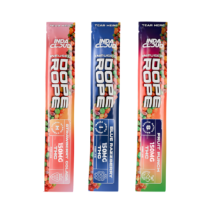 dope rope edibles one of each dope rope thc edibles bundle 3 packvegan 150mg